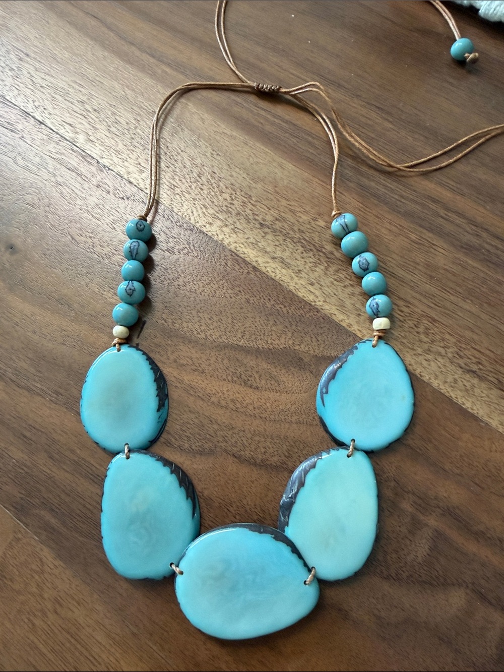 TAGUA Necklace Artisan Handmade Tagua colorful unique statement jewelry boho 239